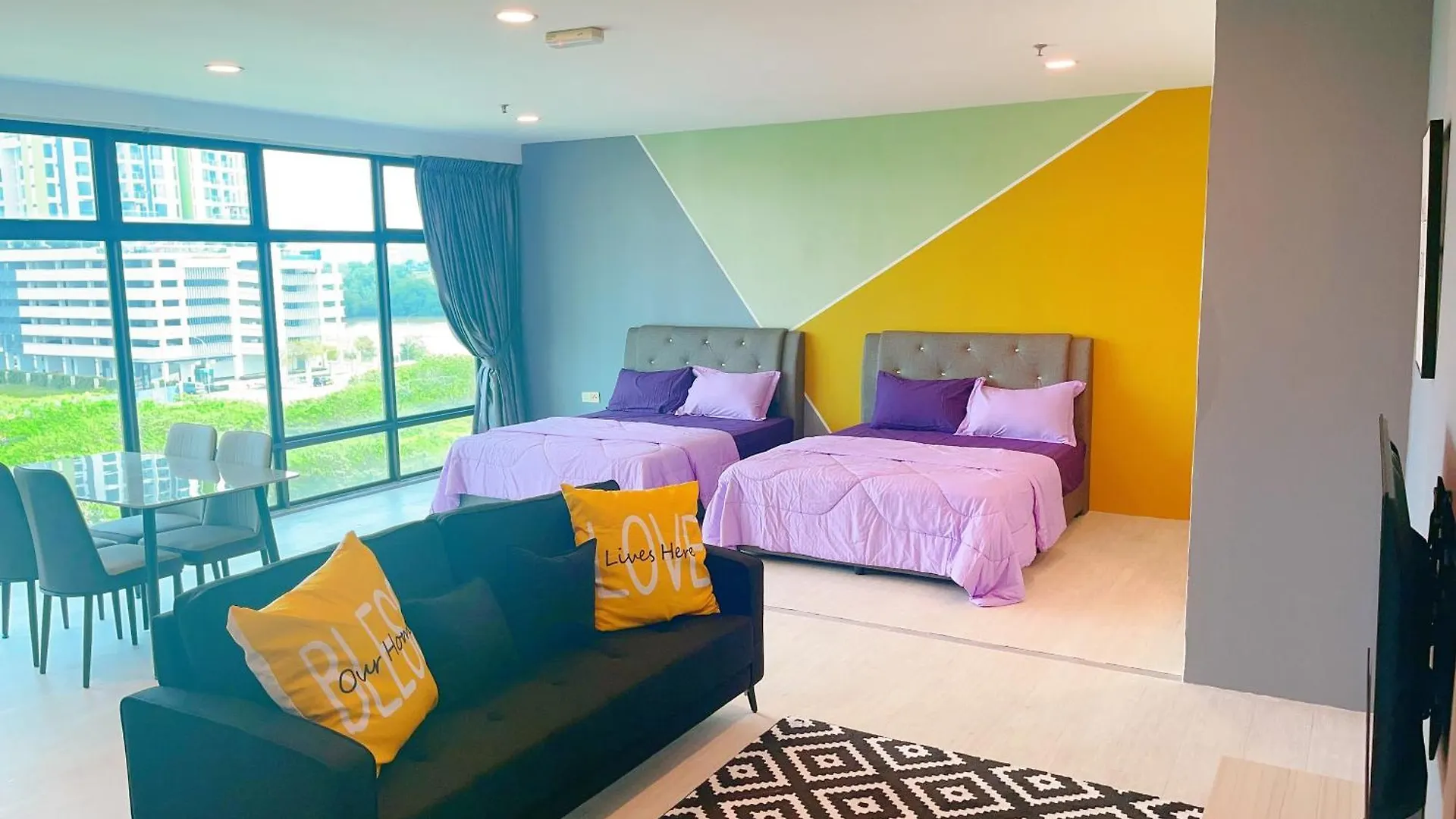 Apartment Monic Staycation #Puteri Square Studio Suites Inn Near Mid Valley Mall Johor Bahru